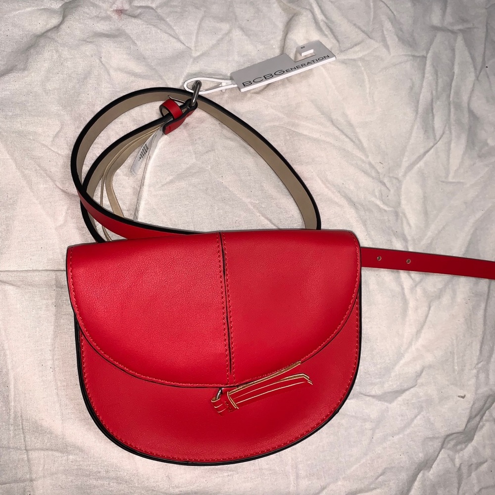 BCBGeneration Red Belt Bag Shoulder Bag